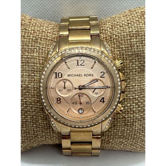Michael Kors Blair MK5263 Women's Rose Gold-Tone Analog Dial Quartz Watch JNA782 - Picture 1 of 11